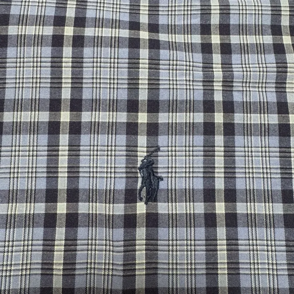Polo Ralph Lauren‎ Dress Shirt Men's XL Blue Plaid Blake OCBD  Business Preppy